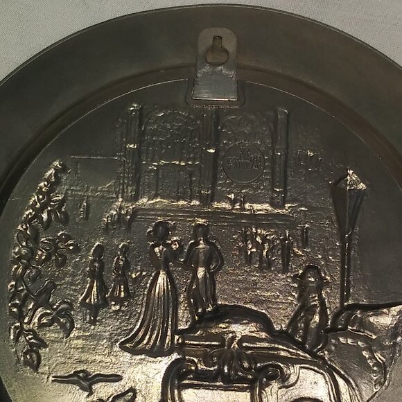 Vintage WMF Zinn German Pewter Decorative Plate – Medieval Scene - Picture 6 of 7